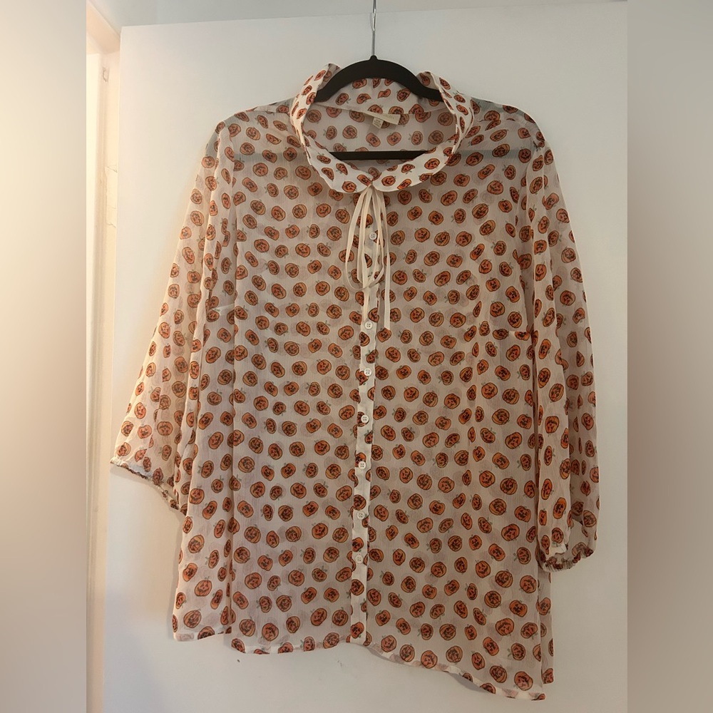 ModCloth Pumpkin Blouse!